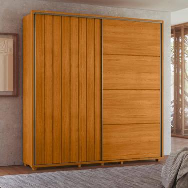 Imagem de Guarda Roupa Casal Grande 2 Portas de Correr 100% MDF Monet 230cm Madetec