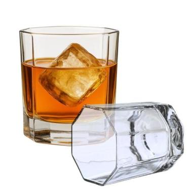 Imagem de Kit 4 Copos para Whisky Octagonal Perth Vidro Lotusglass 165ml