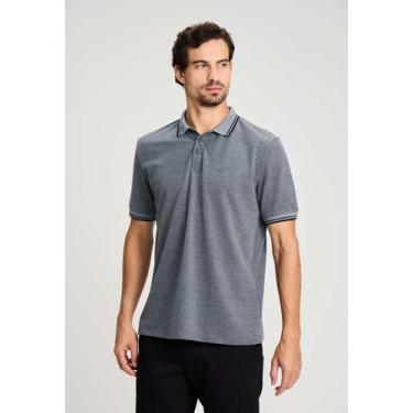 Imagem de Polo docthos relaxed fit manga curta piquet vintage, 003 preto, G