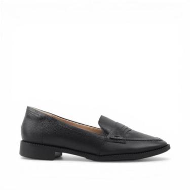 Imagem de Mocassim Salto Bloco Couro - NEFTALI, Preto, 36