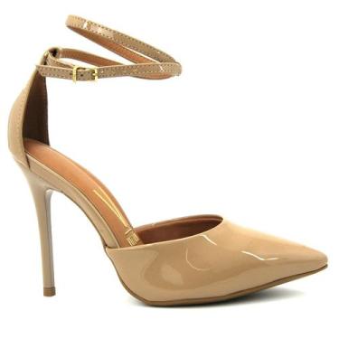 Imagem de Scarpin Vizzano 1421.102 Sapato Salto Alto Fino Festa Feminino, 37, Be