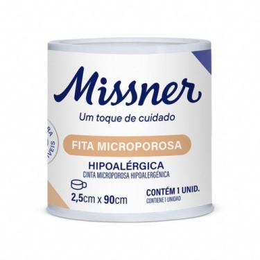 Imagem de Fita Microporosa Bege Missner 2,5cm x 90cm