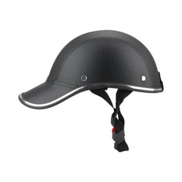 Imagem de Capacete Meio Capacete Vintage Cafe Racer Leepee - Estilo Motocicleta 