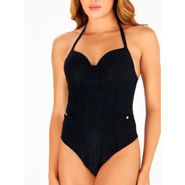 Imagem de Maiô Fio Dental Banho de Mar 623.519 Feminino Zero Barriga Com Bojo Mi