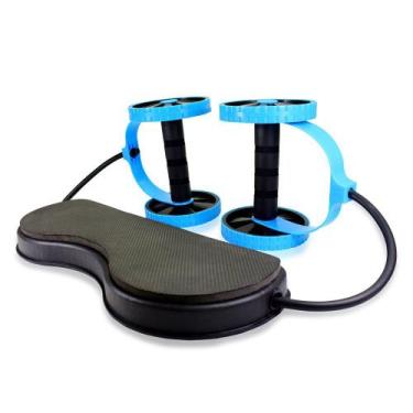 Imagem de Kit Treino Funcional e Exercício Fitness Com Rodas Abdominais - MBFIT