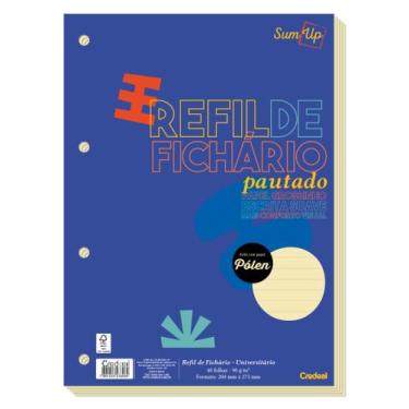 Imagem de Refil de Fichário Sum Up Colorido 40 folhas Credeal, Pólen
