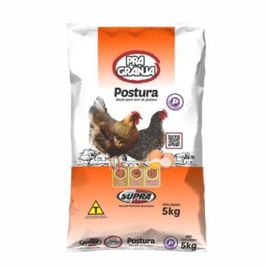 Imagem de Ração Supra Para Ovos De Galinhas Aves De Postura 5kg