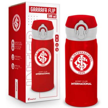 Imagem de Garrafa Térmica Flip 300ML Times de Futebol Sortidos Cor:Internacional