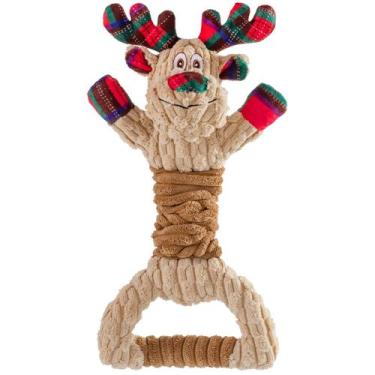 Imagem de Brinquedo para cães Pubialo Reindeer Squeaky Plush Tug of War