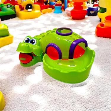 Imagem de Brinquedo educativo CrocoBall cores vivas desenvolve brincando coorden