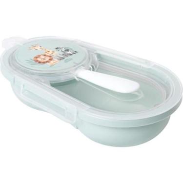 Imagem de Kit Alimentacao Porta Papinha com Colher Safar KIT - Plasutil