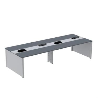 Imagem de Estação de Trabalho Mesa Plataforma Escritório para 4 Pessoas Dupla co