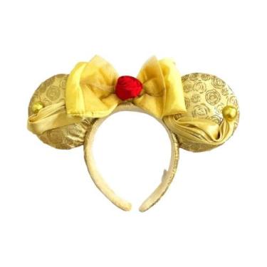 Imagem de Tiara De Orelhas Da Minnie Mouse Com Pássaro Laranja E Mickey, Acessór