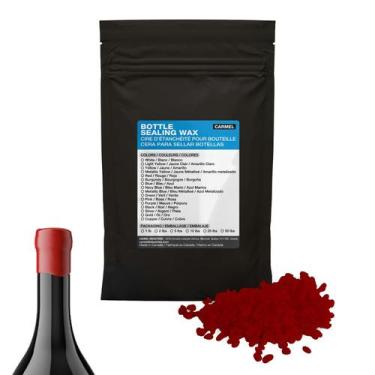 Imagem de Cera de vedação para garrafas Carmel Vermelha 2,3 kg de fusão rápida