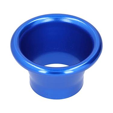 Imagem de Aramox Adaptador de pilha de velocidade de buzina turbo de admissão de ar frio de 6,6 cm CNC alumínio turbo buzina peça de modificação de carro (azul)