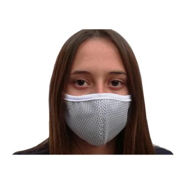 Imagem de Máscara Para Esporte Tecido Lavável 3 Camadas Colmeia Gelo M