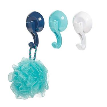 Imagem de iDesign Bubblz Gancho de banheiro com ventosa para toalhas, buchas e mais, 5,7 x 3,1 x 9,6 cm, sortido