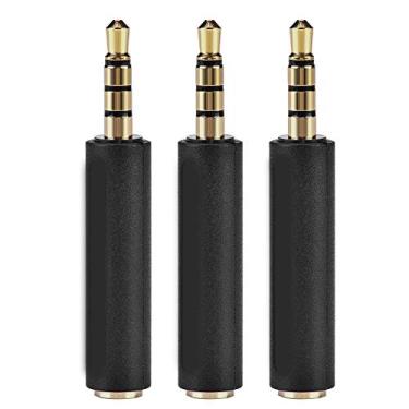 Imagem de Adaptador de áudio macho para fêmea, adaptador de fone de ouvido de conversão OMTP para CTIA de 3,5 mm para fone de ouvido compatível com smartphones e tablets, conversor OMTP para CTIA (3PCS)