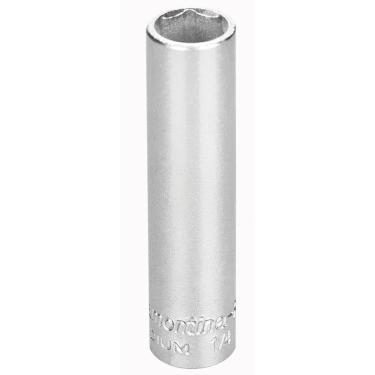 Imagem de Soquete Sextavado Longo em Aço Cromo Vanádio 8 mm - Encaixe 1/4" Tramontina PRO Tramontina
