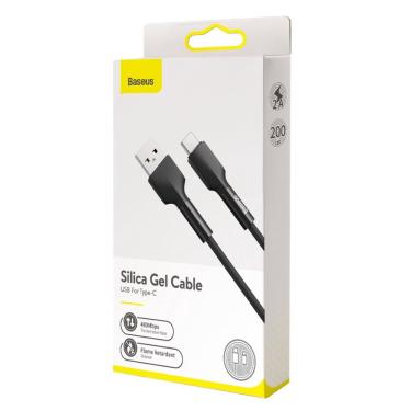 Imagem de Baseus CATGJ-01 3A USB para USB C / Tipo C carregamento