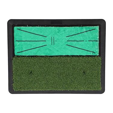 Imagem de Tapete de treino de rebatidas de golfe,17,48 x 13,38 polegadas Velvet Indoor Swing Pequeno Tapete de Treinamento Antiderrapante para Varanda do P¨¢tio, Tapete de golpe golfe veludo treino rebatid