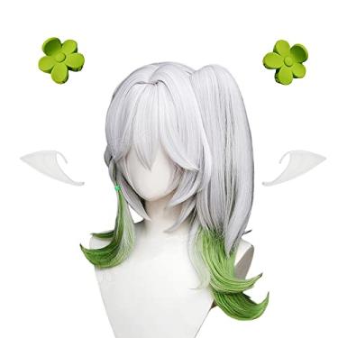 Imagem de Genshin Impact Nahida Wig Cosplay Props and Earrings