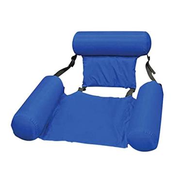 Imagem de PVC Summer Inflatable Foldable Floating Row Swimming Pool Water Hammock Air Mattresses Bed Beach Water Sports Lounger Chair (23)