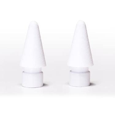 Imagem de Ponta de lápis macia com toque de papel melhorado para substituição de ponta fina para Apple Pencil 1ª geração e 2ª geração – 2 pacotes