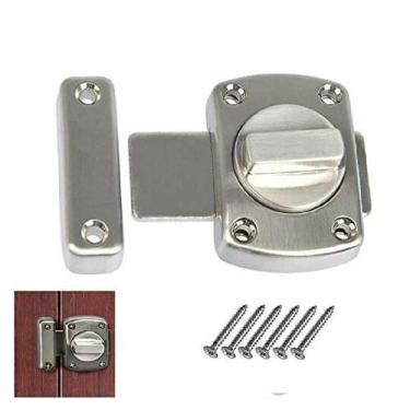 Imagem de QIAO Trava de trava giratória para porta de segurança Trava de porta para animais de estimação