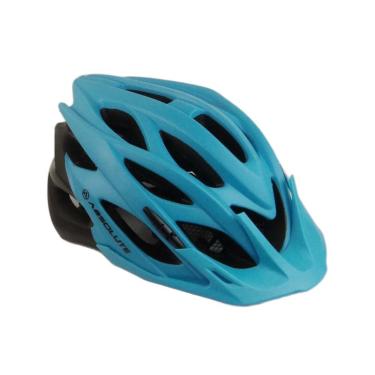 Imagem de Capacete Ciclismo Absolute wild com Pisca azul e Preto Fosco