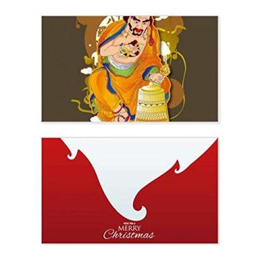 Imagem de Alfândega dezoito arhats padrão de figura, feriado, feriado, cartão de felicitações, mensagem de Natal