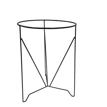 Imagem de Suporte Moderno de Ferro Preto Para Vaso Alpe 60X42 Cm