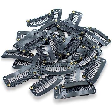 Imagem de 30 Presilhas Tic Tac para Aplicação de Alongamento, Apliques, Perucas, Próteses e Mega Hair
