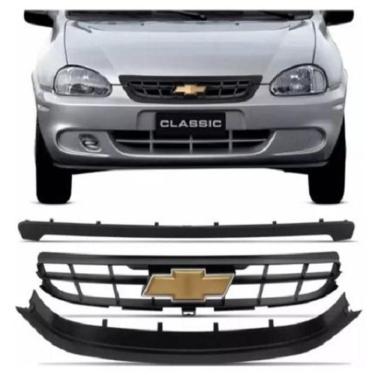 Imagem de Grade Radiador Corsa Classic 2010 3 Partes Emblema