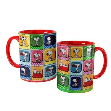 Imagem de LEAR Caneca Vermelha Mural Snoopy 325 ml