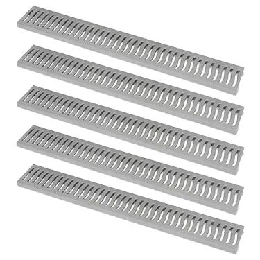 Imagem de Kit 5 Grelha Para Piso Ralo Calçada 1,5 Tonelada 14,5x100cm Roma