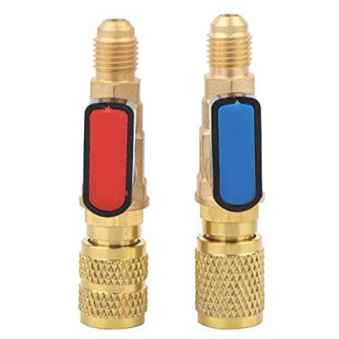 Imagem de Evtscan Válvula De Refrigerante Ar Condicionado Carregamento Mangueira Adaptador Válvula Esfera Para R22 R410a