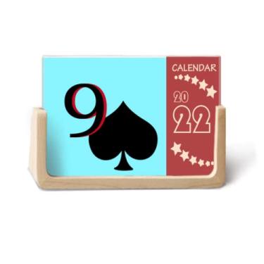 Imagem de Calendário de mesa Peace Spade 9 Poker 2022 12 meses