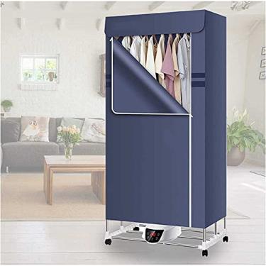 Imagem de Secador de roupas elétrico, Secador de roupas elétrico portátil Secador de roupas com aquecimento de 1300W Máquina de rack de secagem de roupas de grande capacidade Secador de camada dupla de 20 kg