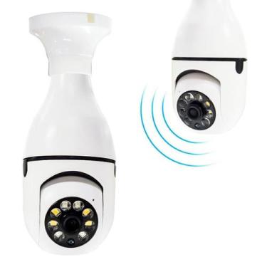 Imagem de Câmera Segurança 360 Lâmpada Vigilância Wifi Full Hd E Visão - Bellato