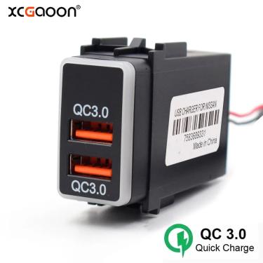 Imagem de XCGaoon 5 Especial V 2 2.1A & QC3.0 carga Rápida Tomada de Interface USB Car Charger Adapter Plug &