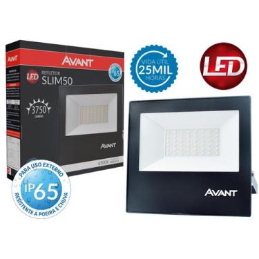 Imagem de Refletor Led 50W Cob Avant Bivolt Slim 6500K Blindado