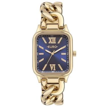 Imagem de Relógio Euro Feminino Ref: Eu2035yuf/4a Bracelete Retangular Dourado