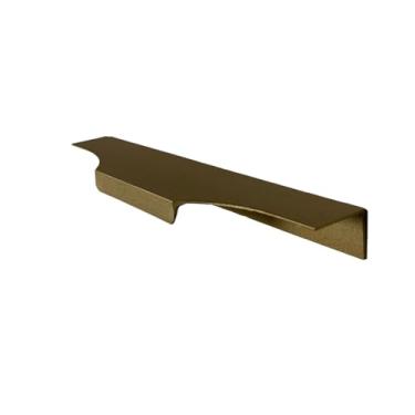 Imagem de kit De Puxadores Para Moveis Slim de Alumínio 180mm Clean para armário ropeiro gaveta porta (10, Ouro)