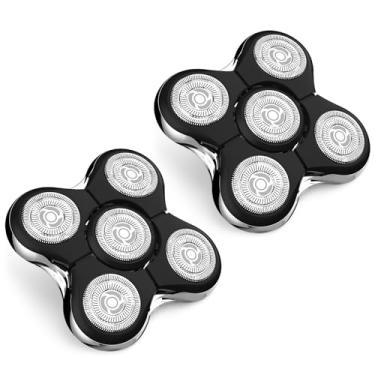 Imagem de Lâminas de substituição Pro Head Shaver compatíveis com Remington Balder Pro Head Shaver modelo XR7000, barbear elétrico de precisão para homens carecas. (pacote com 2)