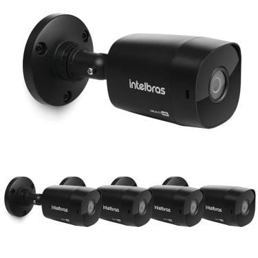 Imagem de Kit 5 Câmeras Multi HD 2 Megapixels 3.6mm 30m VHD 1230 B G7 BLACK Intelbras