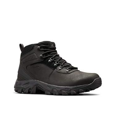 Imagem de Columbia Newton Ridge Plus II Tênis de caminhada masculino impermeável, Preto, preto., 9.5