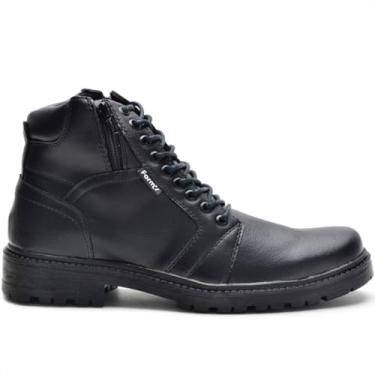 Imagem de Bota Coturno Masculino Casual Conforto Macia Leve Zíper