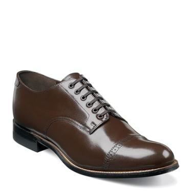 Imagem de Stacy Adams Sapato Oxford masculino Madison, Marrom - 12, 9