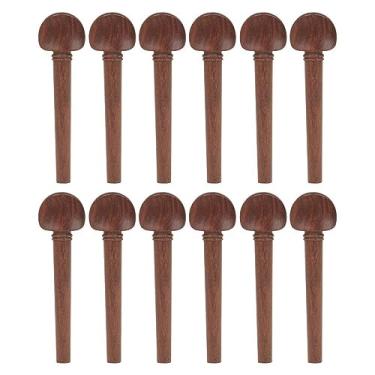 Imagem de oshhni 12 peças peça de substituição para afinação de violino, afinador de violino de madeira para cordas, violino, violino, acessórios